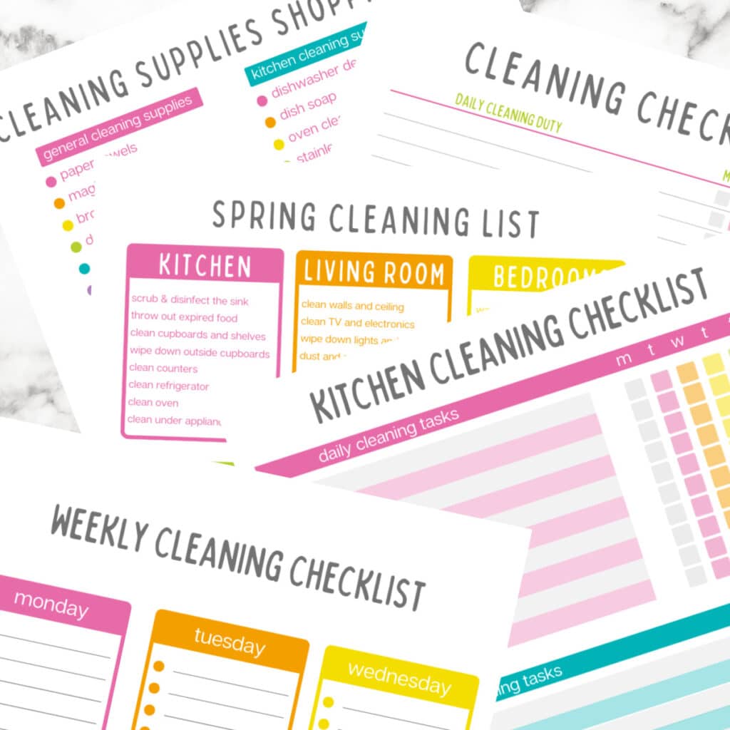 Whole House Deep Cleaning Checklists – Frugally Blonde